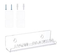 WADORN Record Wall Display, Clear Wall Mount Now Playing Vinyl Record Stand with Acrylic Album for 3D Assembly Your Favorite Display Storage Stand for Albums, Room Decor, for Vinyl Lovers