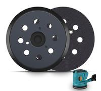 Wadoy Replacement Velcro Sander Base, Round Support Plate 125 mm Diameter with 8 Holes Compatible with Makita BO5010 BO5041K Electronic Orbital Sander
