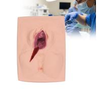 WADPP Episiotomy Suture Training Model, Life-Size Vulva Suturing Simulator, Realistic Silicone Midwifery Trainer for Nursing Students, Obstetricians & Midwives Practice,Left Cut