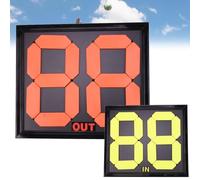 WADPP Football Soccer Referee Substitution Board, Manual Scoreboard, Double Side Display for Change Player and Additional Time Display in Any Teamsport,2digits