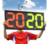 WADPP Football Soccer Referee Substitution Board, Manual Scoreboard, Double Side Display for Change Player and Additional Time Display in Any Teamsport,L4digits