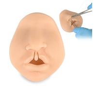 WADPP Silicone Cleft Lip Suture Training Model 3D Human Mouth Surgical Practice Pad for Medical Students Nursing Teaching Clinic Hospital Demonstration Realistic Suture Kit,BilateralCleftLipModel