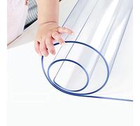 Wadrac Custom 18x35.5 Inch Frosted Desk Cover Protector, 1.5mm Thick Plastic Desk Pad Desk Topper Desk Mats on top of Desks Table Runner Leaf Cover Protector for Computer Writing Desk Side Tabletop