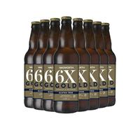 Wadworth 6X Gold Gluten Free Vegan Beer 500ml Glass Bottle x 8 Bottles
