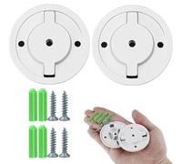 WADY 2 Pack Waterproof Wall Mount Bracket for Tapo C200/C210/TPC42EW/IPC43AN & More Smart Cameras - 55mm Universal Security Camera Mount Base with Screws & Plugs (Outdoor Installation)