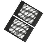 WADY 2 Pcs Car Boot Storage Net, Elastic String Net Mesh, Black Adhesive Mesh Cargo Net, Campervan Accessories for Van, Caravan, Trunk, Cargo, Camping, Car Organiser Essentials 40x24cm