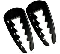 WADY 2 Pcs Precision Adjustable Golf Tee Height Tool & Training Aid - Durable Aluminium Tee Height Gauge for Consistent Swing Practice, Golf Training Equipment for Men Women