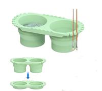 WADY Collapsible Paint Brush Rinser, Paint Brush Cleaner, Silicone Paint Brush Washer, Water Pot for Painting Travel for Acrylic, Oil Painting, Paint Brush Cleaner, Artists outdoor paint tool (Green)