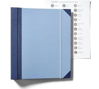WADY Document Organizer Folio, In Case I Go Missing Binder, Blue