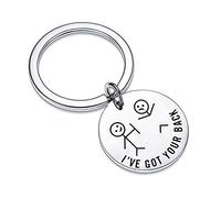 Waeceip Best Friend Keyring I Got Your Back Keyring Inspirational Keychain Funny Gifts For Women Men Family Jewellery Charm Keychain Birthday Gifts (I?ve got your back)
