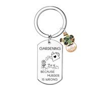 Waeceip Funny Gardening Gifts for Women Garden Keyring for Gardeners Gifts for Plant Lovers Gift Garden Gift for Mum Nana Grandma Retirements Birthday Present Plants Themed Present