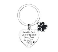 Waeceip Mother’s Day Gifts for Best Dog Mum Keyring Funny Cocker Spaniel Dog Gifts for Cocker Spaniel Dogs Mum Present for Pet Owner Present for Pet Lovers Gift Dogs Accessories