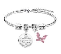 Waeceip Mum Bracelet Gifts for Mother Bracelet from Son and Daughter Charm Bracelets for Mother's Day Gift To My Beautiful Mum