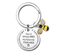 Waeceip Teacher Gifts Bee Keyring For Teacher Christmas Graduation Gifts For Teachers Mentor Teachers Appreciate Gifts From Students