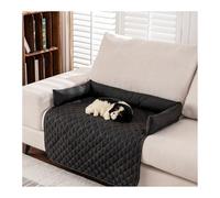 WAEKAH Panier pour Chien, Waterproof Pet Bed for Sofa & Bed - Non-Slip Orthopedic Dog/Cat Bed Chew-Resistant Fabric, Anti-Slip Base | Easy Clean Pet Cushion Grand Chien (Black,90 * 120cm)