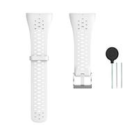Waekethy Strap for Polar M430/M400, Adjustable Silicone Replacement Strap Compatible with Polar M400/Polar M430, White, M, Classic