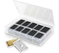 WAEKIYTL Silver Bar Case 1 Oz Silver Bar Storage Box 40 Count Clear Acrylic Storage Container Modern Style