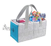 WAEKIYTL Tote Bag for Toniebox Starter Set, Outdoor Carrying Case Portable Hand Bag for Toniebox Audio Player and Tonies Figures, Kids Felt Carrying Bag Organizer with Handle (Blue)