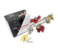 Wärmer System Double Outlet Butterfly Handle Garden Tap