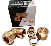 Wärmer System Elbow Reducer 16mm PEX to 15mm Compression Fitting