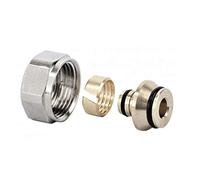 Wärmer System PSW Adapter 16MM Pipe to 15MM Compression Fitting, Metal Construction with Nickel Finish, Pack of 2