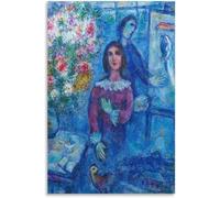 Waeta Rnvzx Marc Chagall Posters The Blue Model Abstract Wall Art Marc Chagall Prints Marc Chagall Canvas Painting For Home Decor Pictures 50x70cm No Frame