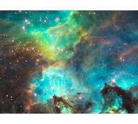 WaFeLe Diamond Painting Abstract Colorful Nebula Crystal Embroidery for Home Wall Decor Cross Stitch Full Drill by Number Kits for Adults Kids Art Craft 5D DIY Round Drill 50x70cm
