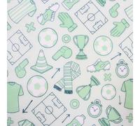 Wafer Cake Wrap - Football Icons Print A4 (210mm x 297mm) Edible Wafer Paper Design from The Vanilla Valley - A4