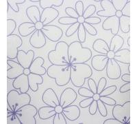 Wafer Cake Wrap - Purple Flowers A4 (210mm x 297mm) Edible Wafer Paper Design from The Vanilla Valley - A4