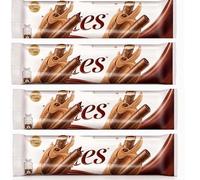 Wafer Rolls Crispy Rolled Wafer Biscuits - Coconut, Caramel, Vanilla, Peanut & Chocolate Cream Filled - Milk Chocolate Coated Crispy Snack Rolls (6 x Pack, Chocolate Wafer Rolls 22.5g)