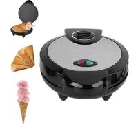Waffle Cone Maker Electric Baking Machine, 1200W Non-Stick Coating Double Sided Plate Egg Rolls Dessert Bakings Pan For Kitchen