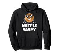 Waffle Daddy Cool Sunglasses Breakfast Food Lover Dad Pullover Hoodie