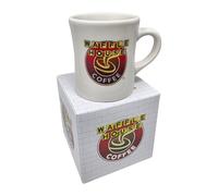 Waffle House Classic Coffee Mug in Gift Box - 9 oz Ceramic Diner-Style Cup - Iconic Logo, Ideal Gift for Coffee Lovers