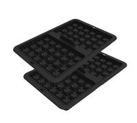 Waffle Insert for Hot Air Fryer Compatible with Nj Af300Eu Af400Eu Af451Eu Sl400Eu Af500De Food-Grade Silicone Heat-Resistant Dishwasher Safe 2-Pack