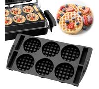 Waffle Insert for Tefal OptiGrill XL, 4-in-1 XL, 2-in-1 XL, Elite XL, Plus XL, Elite Plus XL, Silicone Waffle Tray for Belgian Waffles, Reusable Baking Tray Insert, Compatible with Optigrill