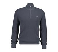 Waffle Knit Half-Zip Pullover Gant Gris M