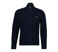 Waffle Knit Zip Cardigan Gant Bleu L