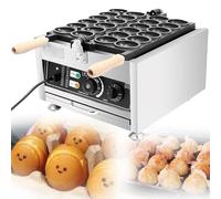 Waffle Maker, 1800W Commercial Electric Non-Stick Bubble Waffle Ball Iron with Time & Temp Control for Home Kitchen Snack and Pancakes