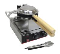 Commercial Stainless Steel Non-Stick Waffle Maker Restaurant Round Iron Plate