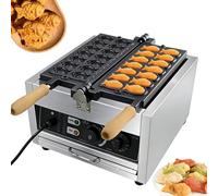 Waffle Maker Electric Machine, 1.5KW Non-Stick Coating with Knob Temperature Control and Timer Function, Perfect for Family and Snack Preparation