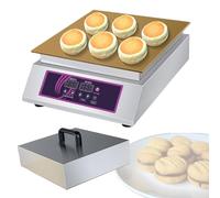 Waffle Maker Pancake Maker Electric Nonstick Griddle - Adjustable Temperature 60-240℃, Commercial Single Pancake & Waffle Machine with Thickened Cooking Surface