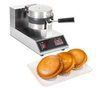Waffle Maker with Digital Screen, Non-Stick Surface, Timer, and Stainless Steel Design for Homemade Waffles and Ice Cream Sandwiches