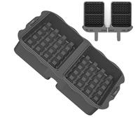 Waffle Mold,2-Cavity Nonstick Silicone Waffle Maker Mold | Bread Pan for Family Meal Snack Party Holiday Celebration Weekend Brunch Breakfast
