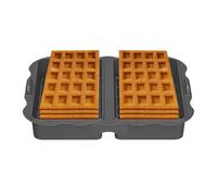 Waffle Mould | Reusable 2 Cavity Waffle Moulds - Air Fryer Accessories & Bread Shape | For Kitchen Home Brunch Snack Family Meal Celebration Parties Weekend