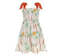 Waffle Palm Dress Ivory 4 years