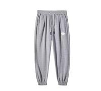 Waffle Pattern Baggy Cinch Bottom Sweatpants Mens Sweatpants with Pockets Winter Fall Loose Running High Waisted Joggers Relaxed Fit Sporty Soft Casual Yoga Lounge Pants Workout Cozy Dark Gray