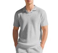 Waffle Polo Shirts for Men Short Sleeve Collar Golf T-Shirt Summer Slim Fit Tees Solid Color 2025 Work Business Tops