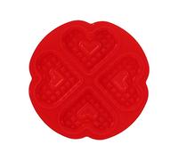 Waffle Silicone, 4 Grid Heart Shape, Good Elasticity, Easy Demoulding, DIY Baking for Puddings Cake Chocolates - Durable Silicone, Multipurpose Use for Home Baking (4-piece Charity Donation 58004)