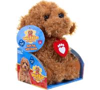 Waffle the Wonder Dog 539 3401 Soft Toy with Sound, Brown, 15 x 15 x 25 cm