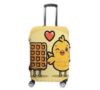 Waffles And Chicken Suitcase Covers Luggage Protector - Travel Elastic Baggage Case Protective, Washable Anti-scratch Large Suit Case Cover for Suitcases Fits 19-32 Inch Luggages, white, XL, Flower